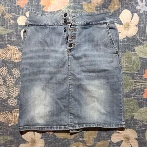 prana womens jean skirt